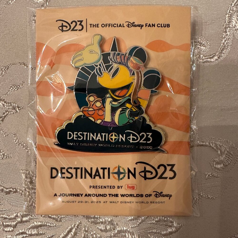 Disney Destination D23 2025 Mickey Mouse Limited Release Pin WDW Event
